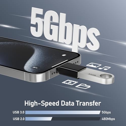 image for Basesailor USB C to USB Adapter 3Pack,USB C Male to USB A 3.0 Female A