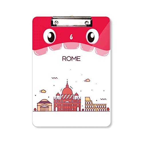 Porte-bloc A4 Rome Italie pour prendre des notes en réunion et voyage