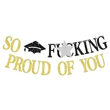 So Proud of You Banner, Congrats Grad 2026, You Did It Hanging Decorations, Class of 2026 Graduation Party Decorations Supplies