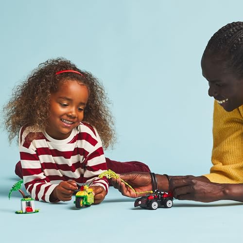 Spidey e i Suoi Fantastici Amici Inseguimento sui Dino-Veicoli di Spin ed Electro, Giochi Educativi e di Ruolo per Bambini e Bambine da 4 Anni da Supereroe con Macchina e Moto Giocattolo 11198 - Lego - Immagine 1