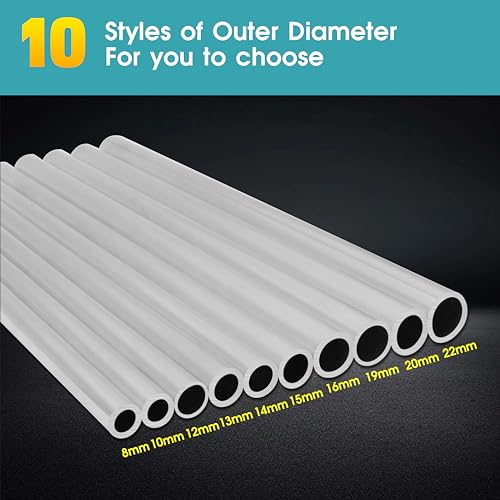 3 Stück 6063 Aluminium Rundrohr, 12 mm Außendurchmesser, 1 mm Wandstärke, 300 mm Länge, Nahtloses Aluminiumrohr für Modellbau, DIY, Handwerk & Industrie