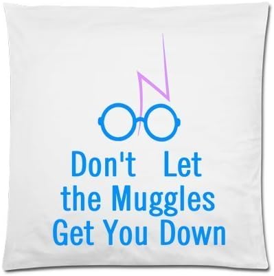 Dont Let the Muggles Get You Down Square Zippered PillowCase 16" x 16" (Two sides)