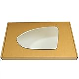 Less4spares Replacement Wing Door Mirror Glass Compatible with VW Golf mk7 2013-2020 STICK-ON (Convex - Spherical, Left Passenger Side)