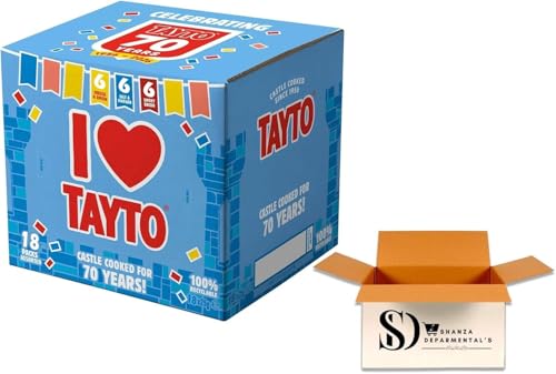 Tay-to Assorted Flavour Potato Crisps 18 x 25g Multipack | Crunchy Crisps for Lunchboxes Sharing & Parties | Mixed Variety Snack Bags