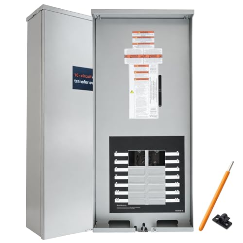 100 Amp Automatic Transfer Switch for Generac RXG16EZA3 16-Circuit ATS with NEMA 3R Aluminum Enclosure & Integrated Load Center Indoor Outdoor Use for Essential Circuit Backup