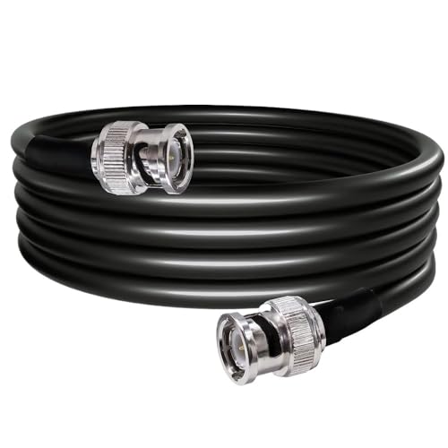 BNC �I�X�����P�[�u�� 50ohm RG8X �������ᑹ�� BNC to UHF Jum*/�P�[�u�����ƁAan/te/na R*/F ���f���p(RG8X2-BNCJ-BNCJ,50CM)