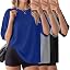 Royal Blue, Light Gray, Black