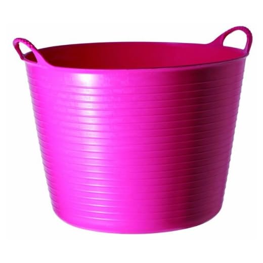 Decco Ltd Cubo Flexible, Rosa, 42 litros
