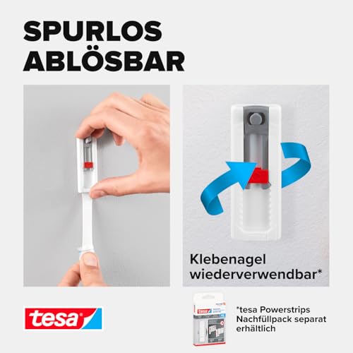 Klebenagel von Tesa für Tapeten und Putz – selbstklebend und verstellbar