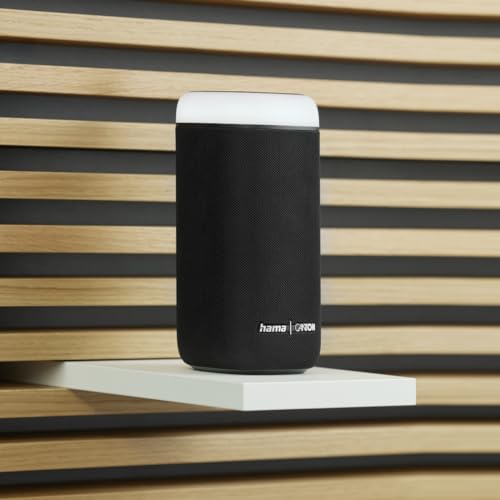 Glow Pro by HAMA (schwarz, Bluetooth, 3,5 mm Klinke, LED-Lichteffekte)