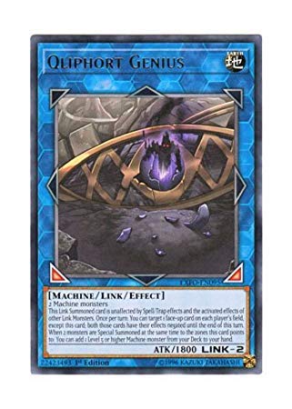 Amazon.co.jp: 遊戯王 英語版 EXFO-EN095 Qliphort Genius クリ