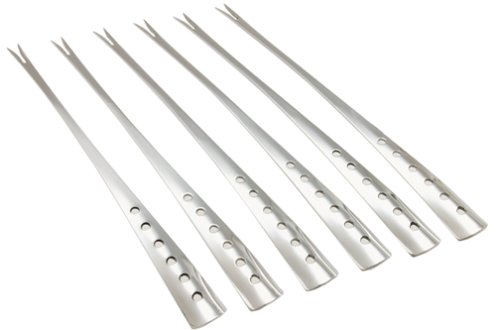 7-1/2-inch Stainless Steel Fondue Forks, Set of 6
