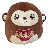 Squishmallows Official Kellytoy 16 Inch Soft Plush Squishy Toy Animals (Mark Monkey Valentine's Day)
