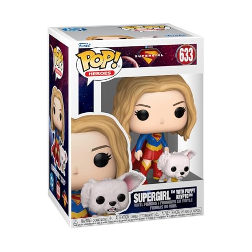 Funko Pop! & Buddy: Supergirl with Puppy Krypto - Figura de Vinilo Coleccionable - Idea de Regalo - Mercancía Oficial - Juguetes para niños y Adultos - Figura Modelo para coleccionistas y exhibición