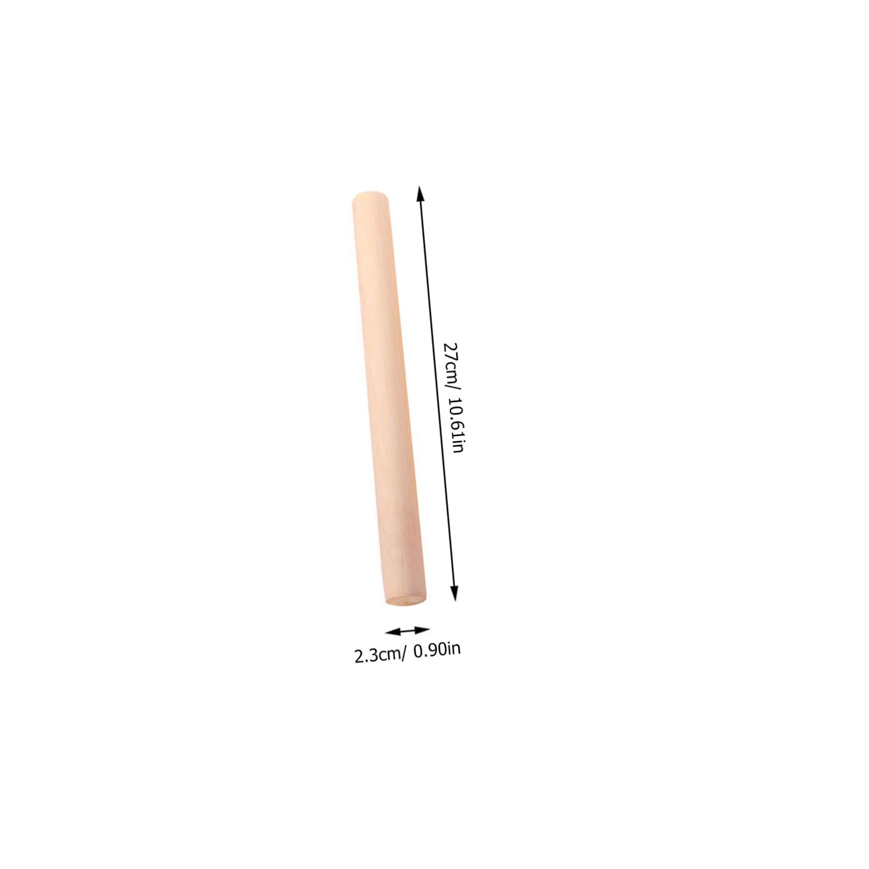 Rodillo de Masa de Madera 10piezas para Pastelería Superficie Lisa y Resistente, Adecuado para Amasar Masa de Hojaldre y Galletas en Cocina