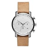 marc & sons händler Wasserabweisend bis Fünf bar MVMT Herren Chronograph Quarz Armbanduhr mit Lederarmband