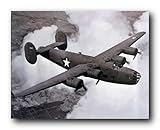 B-24 Liberator WWII Vintage Airplane Aviation Art Print Poster (16x20)