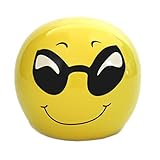 Hucha Smile con emoticono sonriente y gafas de sol