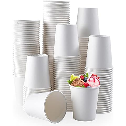 TV TOPVALUE 600 Pack 5 oz Paper Cups, Bathroom Cups, Small Mouthwash Cups, White Paper Cups, Hot Drinking Cups, Mini Paper Cups for Home, School and Office Cover