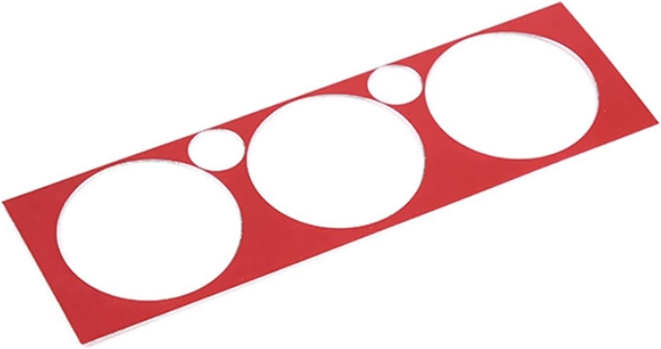 GERRIT Car Accessories Fit for Toyota Tacoma 2011-2014 Car Air Condition Knob Panel Frame Trim Cover Sticker Upholstery Care (Color : Red)