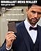 ZALVEX Wallet for Men, Mens Minimalist Wallet 9-13 Cards, Slim Compact Wallet with Money Clip & ID Window, RFID Blocking Smart Pop Up Card Wallet, Metal Aluminum Credit Card Holder Bifold Wallet