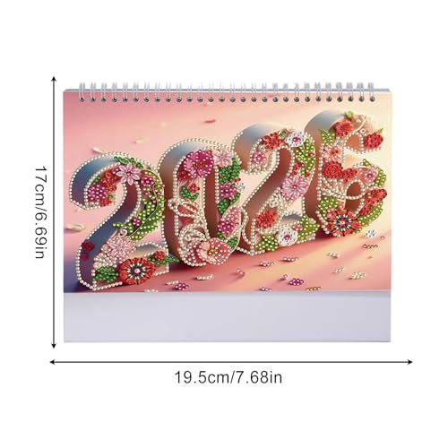 Calendario de escritorio de pintura de gema ideal para regalar a niños 5