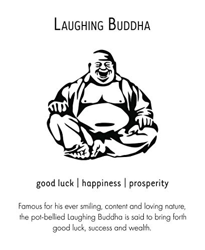 Belacqua Natural Buddha Jade Pendant Necklace for Women | 14K Yellow Gold 18" Rope Chain With Spring Ring Clasp | Jewelry for Her | Gift Box Included3