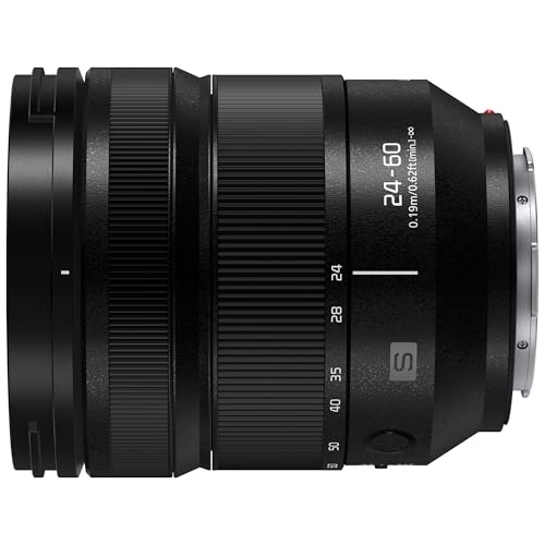 Image of Panasonic LUMIX S Series 24-60mm F2.8 L-Mount Lens; Landscapes, Portraits, and Video, Precision Focus Control Ring - S-E2460, Wide Angle Lens, Black