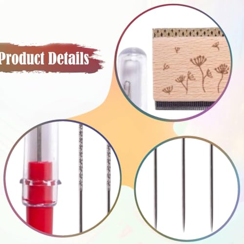 Set de costura de 8 piezas con cabeza moleteada y cepillo Daisy para reparación de enganches 4
