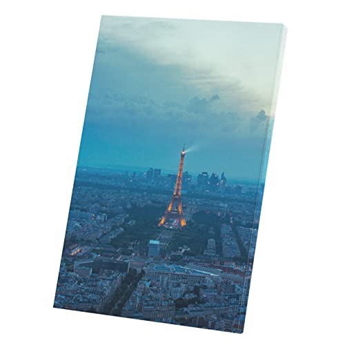 Tableau Tour Eiffel illuminée affiche de Paris 30x45 cm déco