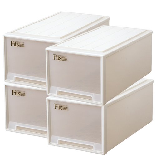 Amazon｜Fits フィッツケース 衣装ケース まとめ買い4個セット