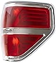 Boine Compatible With 2009 2010 2011 2012 2013 2014 Ford F150 F-150 Right Passenger Side Tail Light Housing - Chrome trim