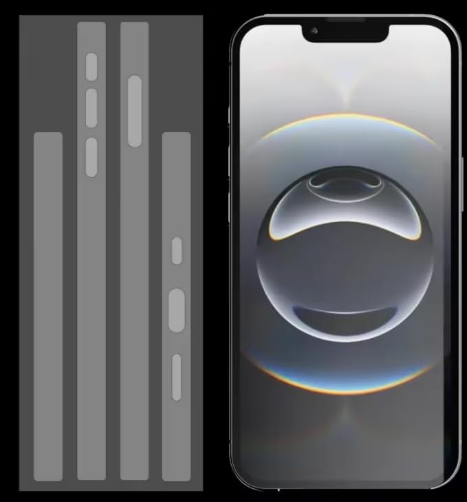 IERWAN Hydrogel Side Film For iPhone 17E/16E Anti-Scratch Protector Border Clear Side Frame Film - 3Pcs