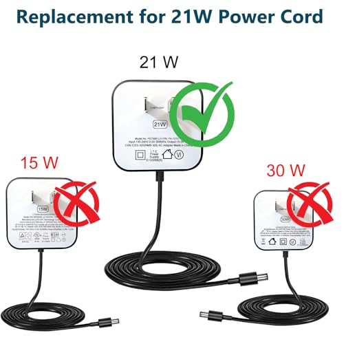ZTTXL 21W Power Adapter for Echo (1st & 2nd Generation), Echo Show (1st Gen), Echo Plus (1st Gen), Fire TV (2nd Gen), Echo Look, Echo Link, 5Ft AC Adapter Power Cord by ZTTXL - Used condition - Image 7