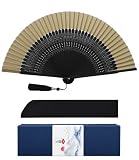 [GOKEI] 正絹扇子 シルク扇子 メンズ 高級 扇子 絹地扇子 シルク 竹製 男性用 夏 御扇子 正絹扇 ギフト箱付き 黒骨 茶骨 透かし骨 母の日 父の日 正絹 せんす 浴衣 和風小物 夏祭り 花火大会 和装小物 和柄 レディース 女性用 おしゃれ 歌舞伎小物 ギフト プレゼント 贈り物 無地茶-42本黑骨