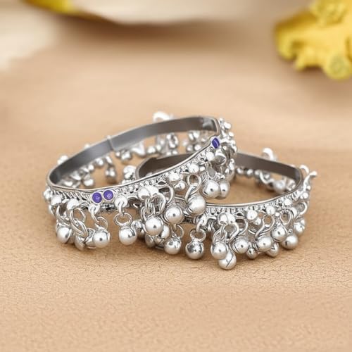 Image of Pure 999 Silver Anklet (Payal) For Baby Girl | Payal for Baby Pair of one