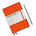 LEUCHTTURM1917 - Notebook Hardcover Medium A5-251 Numbered Pages for Writing and Journaling (Orange, Squared)
