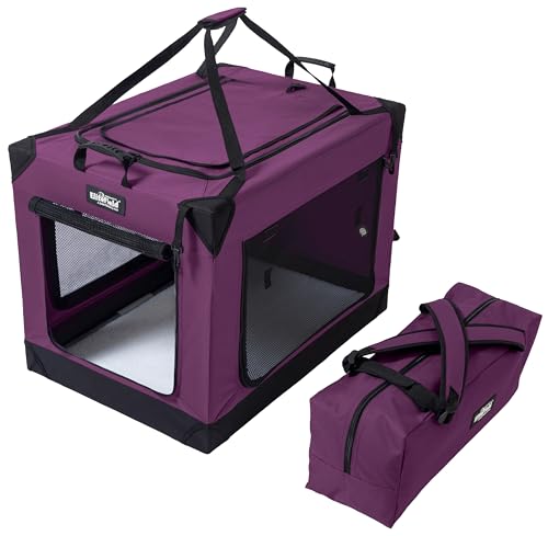 EliteField 4-Door Folding Soft Dog Crate, Aluminum Frame (2-Year Warranty) by EliteField - Used condition - US$103.99