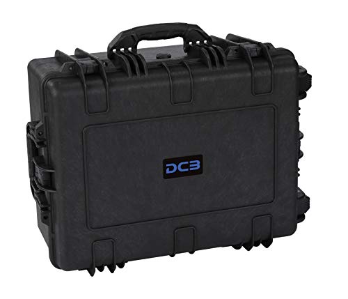 DCB Cases - Element 6104F | 24 x 19 x 11 Ext Dim | IP67 Waterproof | Pluck Foam Insert | Telescoping Handle | Rubberized Grips | Resin-Reinforced Injection Molded Plastic | 4 Latch Lid Close | Wheels
