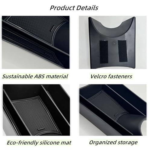 Bamyli Mittelkonsole Aufbewahrungsbox Kompatibel mit VW Up Zubehör GTI/Seat MII/Skoda Citigo Accessoires Innenraum Aufbewahrungsbox Volkswagen UP Organizer für Mittelkonsole