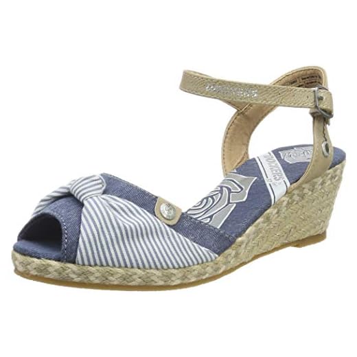 Dockers by Gerli 36is211-706660, Sandalia con Pulsera para Mujer, Azul (Navy 660), 39 EU