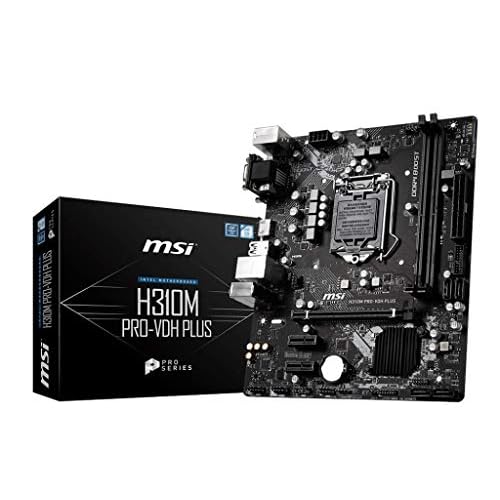 MSI H310M PRO-VDH PLUS Intel Sockel 1151 DDR4 m.2 USB 3.2 Gen 1 HDMI M-ATX Gaming Motherboard
