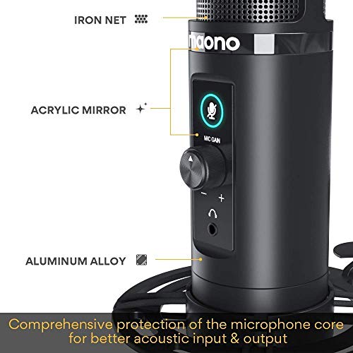 Maono Usb Microphone With Studio Monitor Headphones Bundle Plug And Play For Podcast, Youtube, Music, Pm422, Mh601 #TOP4