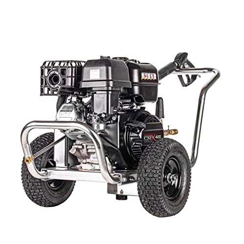 Simpson Cleaning Alwb60825 Water Blaster Series 4400 Psi Gas Pressure Washer, 4.0 Gpm, Crx Engine, Includes Spray Gun And Wand, 5 Qc Nozzle Tips, Monster Series 3/8-In. X 50-Ft. Hose #TOP5