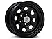 Mammoth 8 Black Wagon Wheel Edition Steel Wheel; 15x8 Compatible with 97-06 Jeep Wrangler TJ