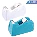 Ktrio Heavy Duty Tape Dispenser Desktop Office Tape Dispenser for 1/2 or 3/4 Inch Scotch Magic Tape Staples Invisible Tape Sparco Invisible Tape Non-slip One-hand Disposal 2 Pack