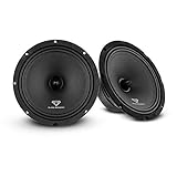 Black Diamond 8' Mid-Range Loudspeakers with Bullet, 140 Watts 4-Ohm, 1.2' Voice Coil (Pair of...