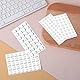 204 Stück Bump Dots für Sehbehinderte, selbstklebende Braille Aufkleber aus Silikon, verschiedene Ausführungen, Bump Dots für Blinde mit Sehschwäche, taktile Aufkleber in verschiedenen Größen für Seni