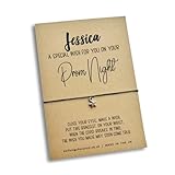 Personalised Prom Night Wish Bracelet - On Your Prom Night - Daughter Sister Niece Great Granddaughter Goddaughter - School Lucky Present Charm