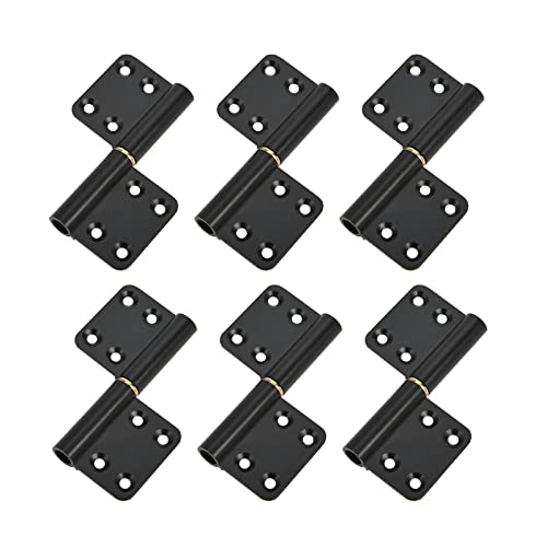 3.5 Inch Lift Off Hinge 6 Pack Black Door Hinges Durable Flag Hinges, No Direction, Rust-Resistant Indoor And Outdoor Hinges Detachable, Loading Capacity 40 Lbs #TOP11